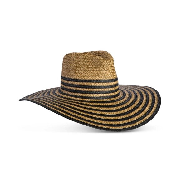 Eric Javits Womens Sea La Vie Sun Hat Natural/Black - Authentic NWT $295 - Picture 3 of 4